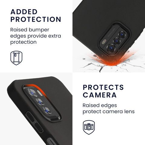 Sankhala Back Cover for Motorola Moto G60/Moto G40 Fusion Silicon Protective Case (Black, Shock Proof, Silicon, Pack of: 1) - Image 4