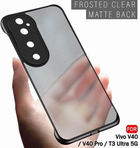 CASESNCULTURE Back Cover for vivo V40 5G (Transparent, Frameless, Plastic, Pack of: 1) - Image 5