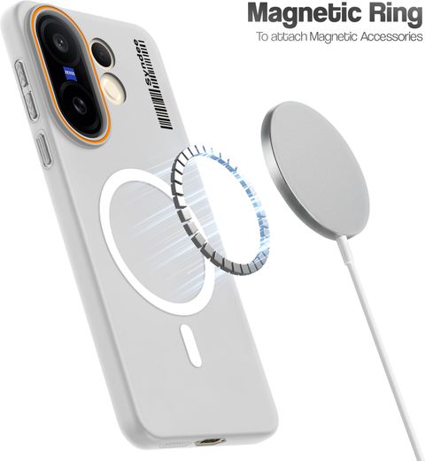 Mr. Case Back Cover for Vivo X200 FE 5G (White, Magnetic Case, Polycarbonate, Pack of: 1) - Image 6