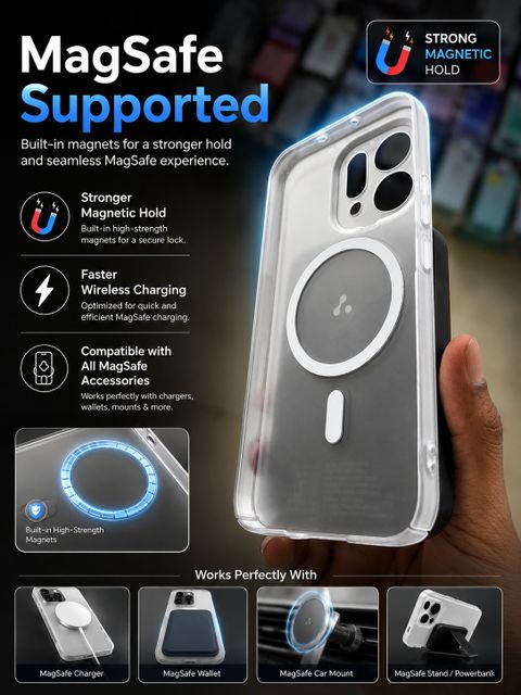 Coverat Back Cover for Vivo V70 5G, White, Magsafe, TPU - Image 3