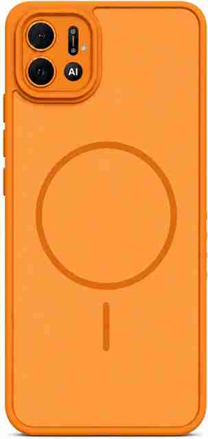 Regolith Back Cover for OPPO A16k, OPPO A16e (Orange, Camera Bump Protector, Silicon, Plastic, Polycarbonate, Pack of: 1) - Image 2