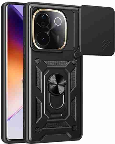 KrKis Back Cover for IQ00 Z9s Pro Vivo T3 Pro (Black, Shock Proof, Polycarbonate, Pack of: 1) - Image 2