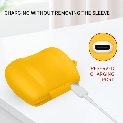 Trazico Silicone Press and Release Earbuds Case For Silicone Case Cover For Boult Astra, UFO,, Mustang, GoBoult Ember (Yellow) - Image 4