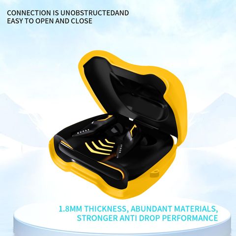 Trazico Silicone Press and Release Earbuds Case For Silicone Case Cover For Boult Astra, UFO,, Mustang, GoBoult Ember (Yellow) - Image 7