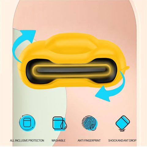 Trazico Silicone Press and Release Earbuds Case For Silicone Case Cover For Boult Astra, UFO,, Mustang, GoBoult Ember (Yellow) - Image 5