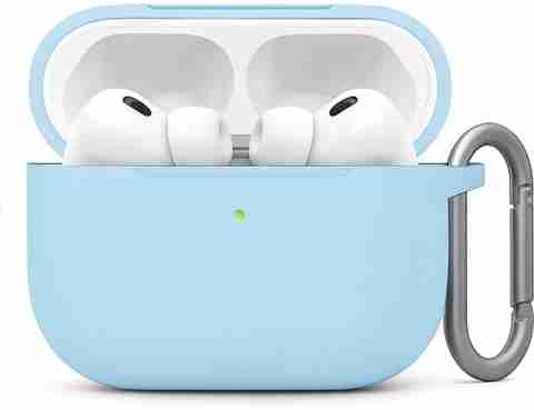 Bodoma Silicone Press Stud Earbuds Case For Apple Airpods Pro /Apple Airpods Pro 2 (2nd Gen) (Blue) - Image 2
