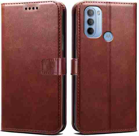 ㉚CARESE CO. ブラウン　レザー製ケース SUCH Protective Case for Leather Flip Cover for G31 (Brown, Dual