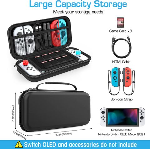 Verilux Protective Case for Nintendo Switch, Nintendo Switch OLED