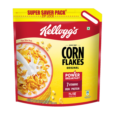 Kellogg's Corn Flakes Original 1.15kg | Power Breakfast | 7 Vitamins & Protein Pouch (1.15 kg) - Image 5