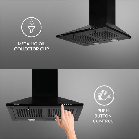 Hindware Smart Appliances Hindware Velda 60 1000 CMH Chimney, Black - Image 5