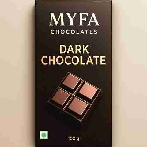 Myfa Chocolates Rich Dark Chocolate Bar | Dark Chocolate Lovers' Dream Bar Gift Pack (100 g) - Image 5