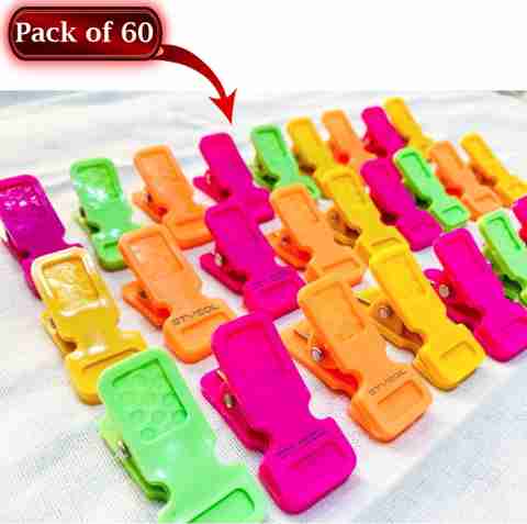 Stysol Heavy Duty Non-Slip Plastic Clothes Drying Clips, 60 Pcs - Image 5