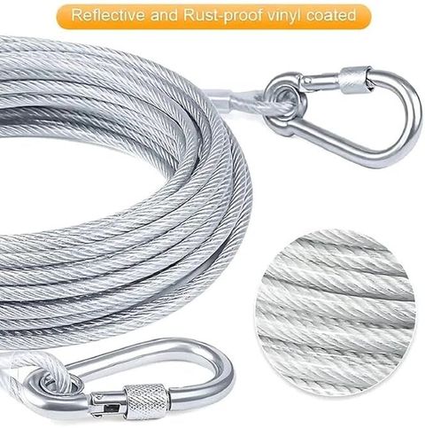Pushnye Silver Clothesline Rope 5 Meter | Multipurpose Laundry Drying Wire Steel Retractable Clothesline (5 m) - Image 6
