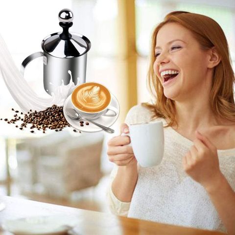 JEMICA 400 ml Manual Milk Frother Pitcher - Image 3