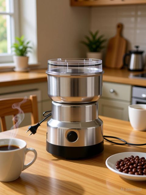 BHAVRUTT 5-Cup Mixer Grinder with Coffee Grinder (Silver) - Image 3