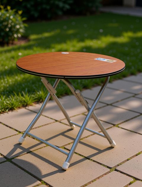 cauvery Metal Coffee Table (Finish Color - Teak Wood, Pre-assembled) - Image 7