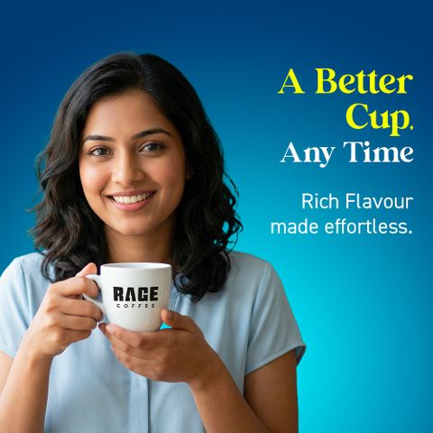 RAGE Silk Blend |Belgian Chocolate & Creamy Hazelnut, Premium Coffee Instant Coffee (2 x 60 g, Hazelnut, Chocolate Flavoured) - Image 7