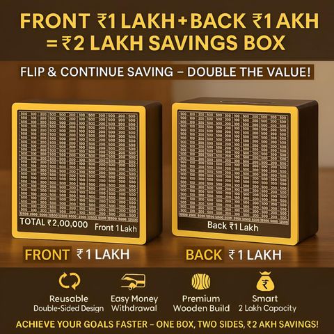 BAJARANG ASSOCIATED Laminated Wooden Money Saving Box - Image 7