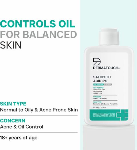 Dermatouch Salicylic Acid 2% Face Wash 100ml - Image 4