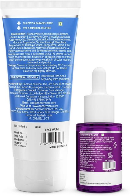 The Derma Co 2% Vitamin C Gel Daily Face Wash 80 ml and 2% SALICYLIC ACID SERUM 30 ml Combo (2 Items in the set) - Image 6