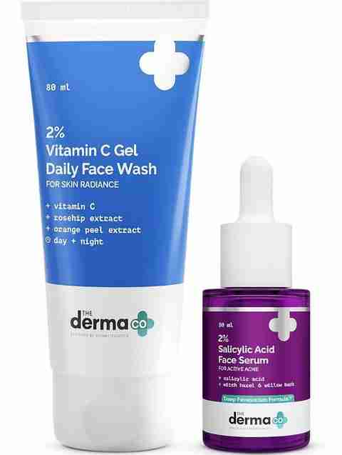 The Derma Co 2% Vitamin C Gel Daily Face Wash 80 ml and 2% SALICYLIC ACID SERUM 30 ml Combo (2 Items in the set) - Image 5
