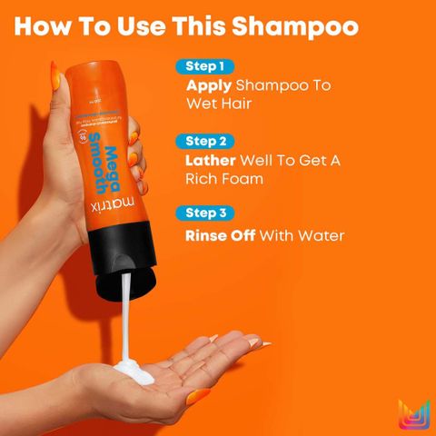 MATRIX Mega Smooth Combo for Frizzy Hair,Shampoo+Conditioner+mini Porosity Spray (3 Items in the set) - Image 8