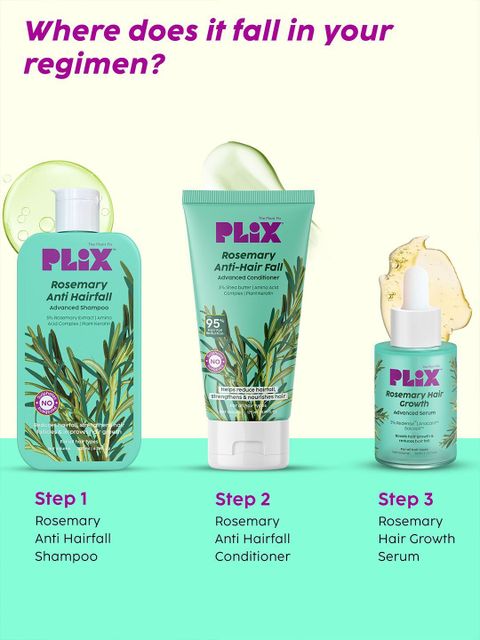 The Plant Fix Plix Rosemary Anti Hairfall Combo with 3% Redensyl Serum, Shampoo & Conditioner (3 Items in the set) - Image 7