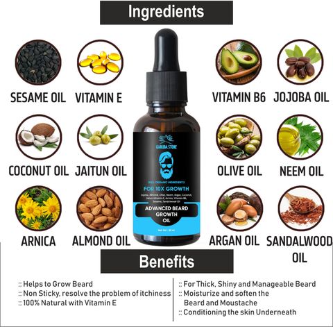 Garuda Store Beard and Hair Growth Oil Promotes Beard Growth and Thickens Beard Hair Oil (30 ml) - Image 6