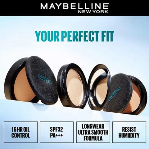 MAYBELLINE NEW YORK Fit Me Matte + Poreless Powder|16H Oil Control with SPF 32 +++ Compact (220, Natural Beige, 6 g) - Image 4