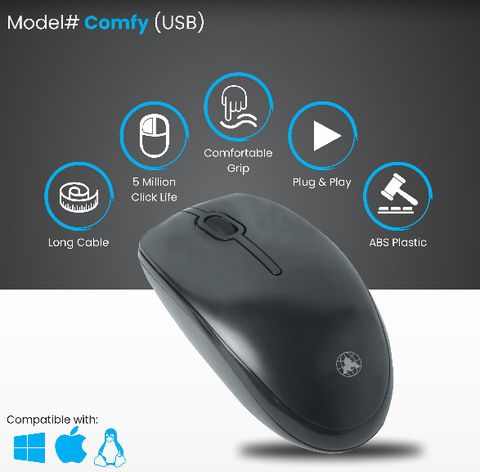 PRODOT Feel Keyboard & Comfy Mouse Combo Set (Black) - Image 4