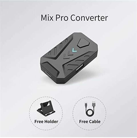 Confiavel Bluetooth Gaming Keyboard Mouse Convertor For Smartphone 4 in 1 Mobile Game Combo Set Designed for Gaming (Black) - Image 4
