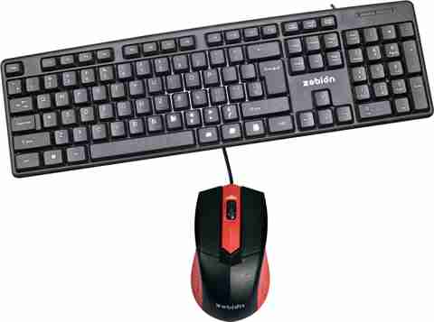 zebion K500 Wired Keyboard and Mouse Combo (Black) - Image 3