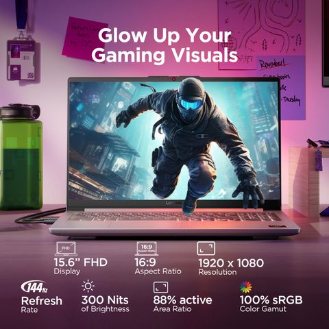 Lenovo LOQ Essential 15.6-inch Gaming Laptop, Ryzen 5 7535HS, RTX - Image 8
