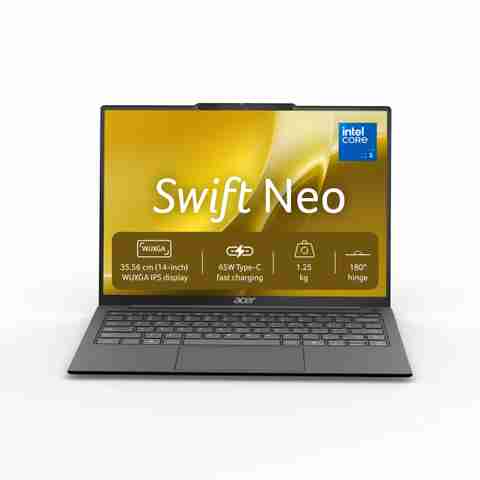 Acer Swift Neo Intel Core 3 304 - (8 GB/512 GB SSD/Windows 11 Home) SFN14-57 Notebook (14 inch, Dark Gray, With MS Office) - Image 5