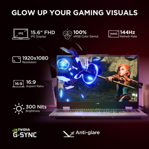 Lenovo LOQ 2025 Intel Core i7 14th Gen 14700HX - (16 GB/512 GB SSD/Windows 11 Home/8 GB Graphics/NVIDIA GeForce RTX 5060) LOQ 15IRX10 Gaming Laptop (15.6 inch, Luna Grey, 2.4 kg, With MS Office) - Image 5