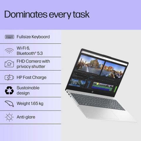 HP 15 (i3 14th Gen) Intel Core 3 100U - (8 GB/512 GB SSD/Windows