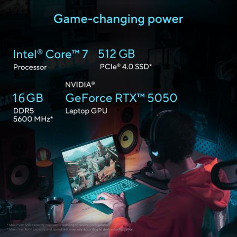 ASUS Gaming V16 Creator Laptop, Core 7 240H, RTX 5050, 16GB/512GB, - Image 6