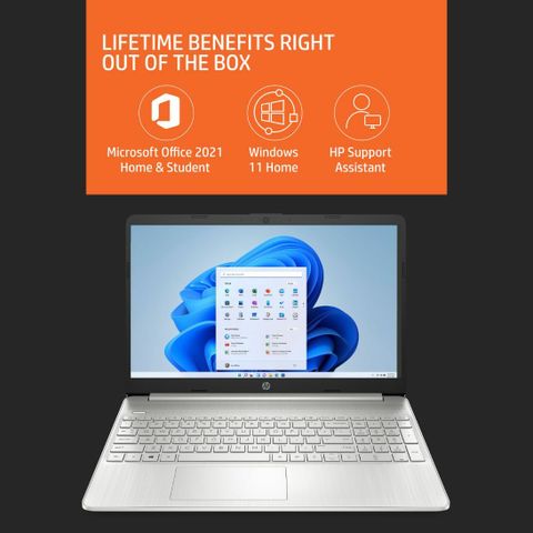 HP 15s-eq2213AU Ryzen 3 5300U 8GB 512GB 15.6" Silver - Image 5