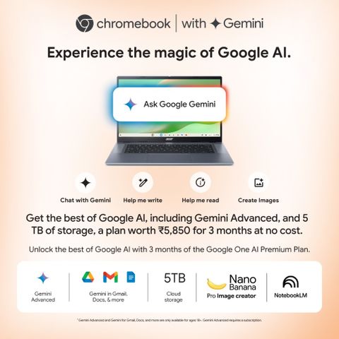 Acer Chromebook MediaTek Kompanio 540 - (4 GB/128 GB EMMC Storage/Chrome OS) CB315-8H Chromebook (15.6 inch, Silver) - Image 6