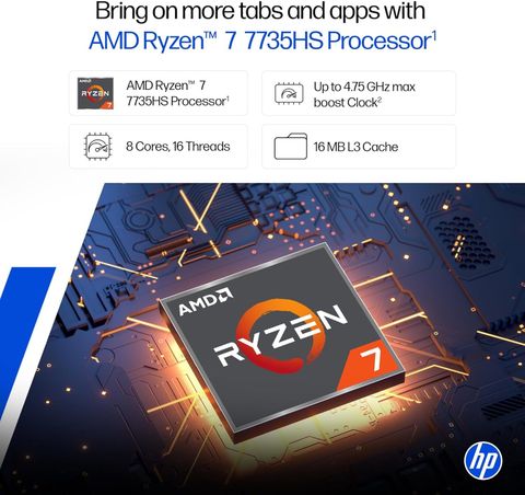 HP MS Office 2024 AMD Ryzen 7 Octa Core - (16 GB/512 GB SSD
