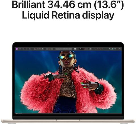 Apple MacBook AIR M2 - (16 GB/256 GB SSD/macOS Sequoia) MC7W4HN/A (13.6 Inch, Starlight, 1.24 kg) - Image 8
