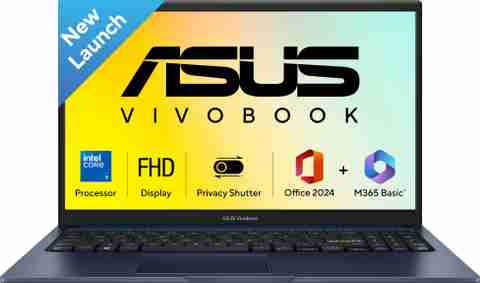 ASUS Vivobook 15 (2026) with Office 2024 + M365 Basic(i3 14th Gen) Intel Core 3 14th Gen 100U - (8 GB/512 GB SSD/Windows 11 Home) X1504VAP-BQ1322WS Thin and Light Laptop (15.6 inch, Quiet Blue, 1.7 kg, With MS Office) - Image 5