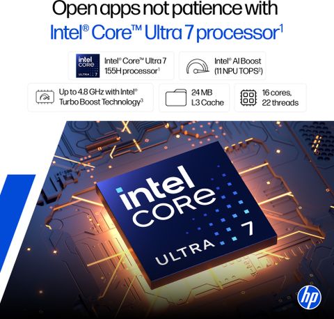 HP 14 AI PC Intel Core Ultra 7 155H 16GB 512GB Silver - Image 5
