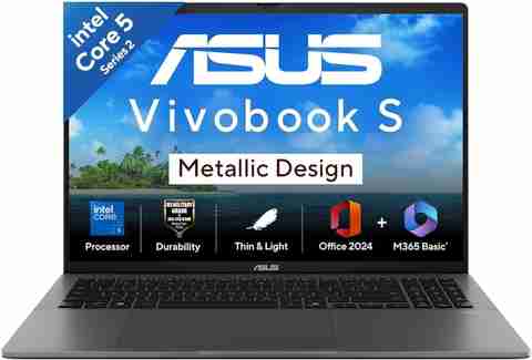 ASUS ASUS Vivobook 16 Intel Core 5 14th Gen 210H - (16 GB/512 GB SSD/Windows 11 Home) S3607VA-RP113WS Laptop (16 inch, Matter Gray, 1.7 kg, With MS Office) - Image 5