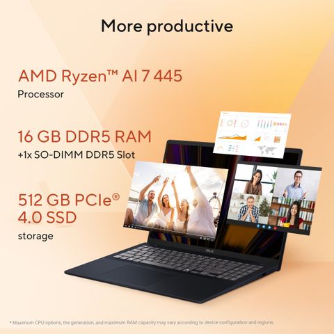 ASUS Vivobook 16 AI PC Ryzen AI 7 16GB/512GB Blue - Image 4