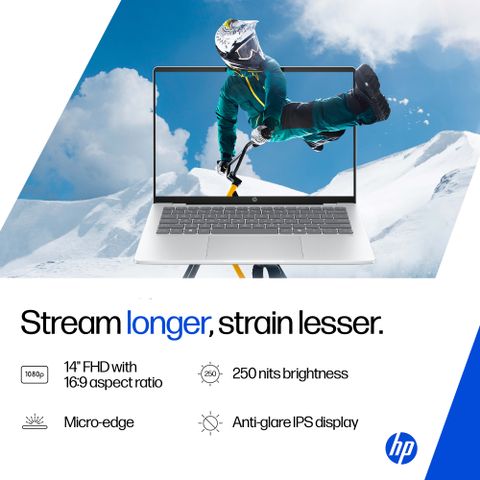 HP 14 AI PC Intel Core Ultra 7 155H 16GB 512GB Silver - Image 7