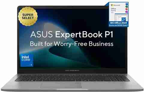 ASUS ExpertBook P1 with 1 Yr ADP (i3 14th Gen) Intel Core 3 100U - (8 GB/512 GB SSD/Windows 11 Home) P1503CVAI-S70005WS Thin and Light Laptop (15.6 inch, Misty Grey, 1.66 Kg, With MS Office) - Image 5