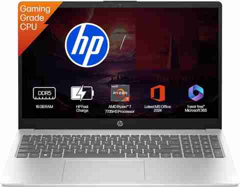 HP MS Office 2024 AMD Ryzen 7 Octa Core - (16 GB/512 GB SSD