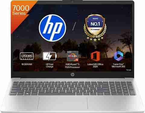 HP 15-fc0690AU Ryzen 5 7520U 16GB 512GB Silver - Image 2