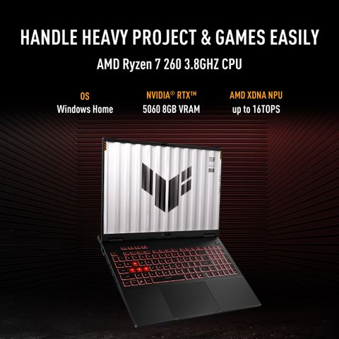 ASUS TUF Gaming A16 Ryzen 7 260 RTX 5060 16GB 512GB - Image 7